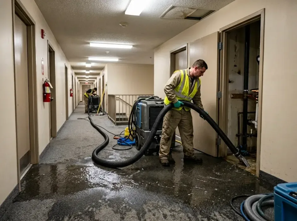 multi-unit-apartment-hallway-f-005 — frequently asked questions, Emergency Burst Pipe Water Extraction & Removal in Level Pa…